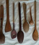 lot cuillères en bois 