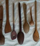 lot cuillères en bois 