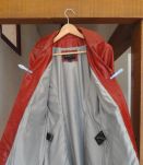 Veste femme en cuir rouge