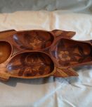 2 POISSONS BOIS Sculptés pour vos amuses-Gueules