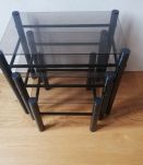 Tables gigognes en verre Yves Boutboul