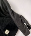 Perfecto cuir noir peau lainée Mac Douglas 40 bombardier she