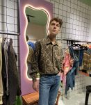 MOSCHINO - CHEMISE MARRON A DETAILS