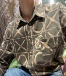 MOSCHINO - CHEMISE MARRON A DETAILS