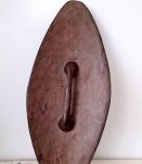 Bouclier ovale Décor africain Bamiléké bois
