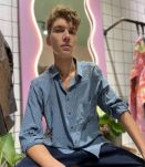 YVES SAINT LAURENT - CHEMISE A POIS