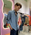 YVES SAINT LAURENT - CHEMISE A POIS