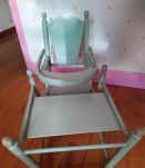Chaise haute pour poupée années 50