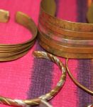 lot ancien Bracelet cuivre vintage année 70-80