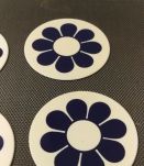 4 Sous de verre à fleur 