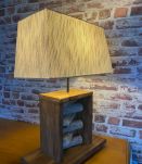 Magnifique Lampe neuve en bois flotté