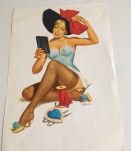  5 Affichettes pin'up de F. Mosca