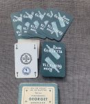 Jeu de 32 cartes vintage rhum Georgetta Bordeaux 50/60 