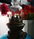 lampe pétrole bleu