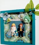 Cadre de mariage Playmobil, caseau de mariage original