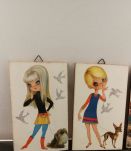 Trio de petits cadres style Poulbot