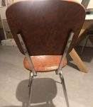 6 Chaises simili cuir année 70
