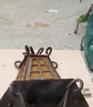 2 lanternes  mural   fer forgé style 1920  dans leur jus 40x