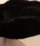 Pochette Imitation Fourrure Noire.