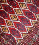 Tapis vintage Ouzbek Bukhara fait main, 1C726