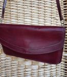 sac en cuir bordeaux