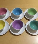 Tasses à café Digoin Sarreguemines