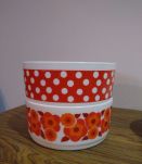 Saladier arcopal Polka rouge grand bol en verre rouge à pois