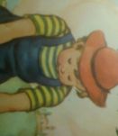 Ensemble de 2 illustrations vintage enfants