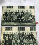 Photo d’école années 30/40 sur bois