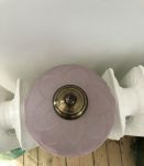 Applique en verre rose vintage 