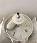 Applique en verre rose vintage 