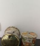 Duo de boîtes en métal 