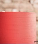 Lampadaire vintage avec abat-jour rouge