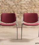 Lot de 5 chaises Castelli, design par Giancarlo Piretti