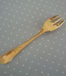 6 Fourchettes à dessert métal doré