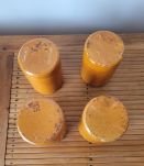 4  gobelets anciens en terre cuite vernissé