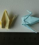 50 grues origami jaune, bleu mariage, fête, baptême