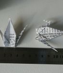 50 grues oiseaux porte bonheur en origami livre recyclé 