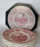 lot 6  assiettes à dessert Gien"un mariage à  la campagne"