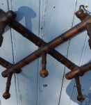 Porte manteau de bistrot en bois avec porte chapeaux