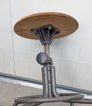 Tabouret industriel bois métal