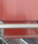 Desserte / bar en formica et acier années 60-70. 