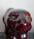 Panthère. Digoin et Sarreguemines. Céramique émaillée. 