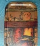 plateau de service fibre de verre,vintage