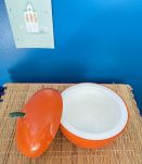 Seau à glaçons pomme orange vintage