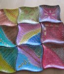 9 Mini coupelles en porcelaine peinte main décor unique 