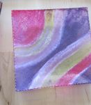 6 assiettes en verre peinte main décor unique   