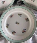 6 assiettes plates KG Luneville
