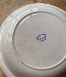 Grande assiettes creuse HBCM Creil Montereau modèle Tolga 