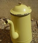 cafetière  ancienne  , acier  émaillé , vintage
